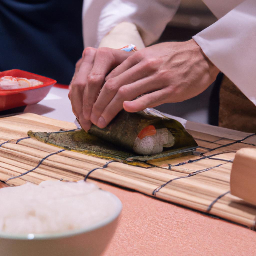 本格的な寿司作りを体験