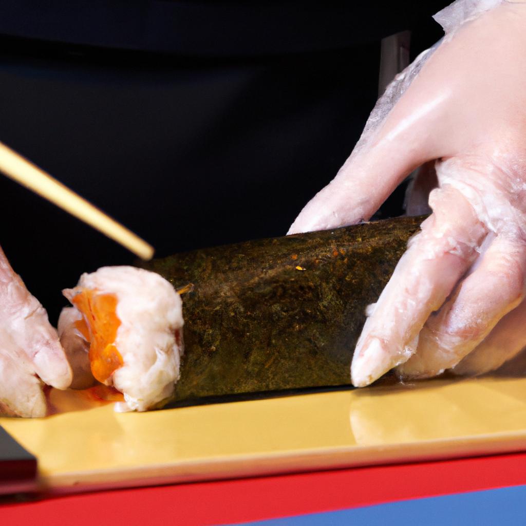 伝統的な寿司の技術を学ぶ
